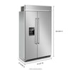 KitchenAid Built-In Fridge (KBSD708MSS) - Stainless Steel