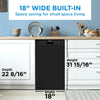 Danby Dishwasher (DDW18D1EB) - Black