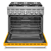 KitchenAid Dual Fuel Range (KFDC506JYP) - Yellow Pepper